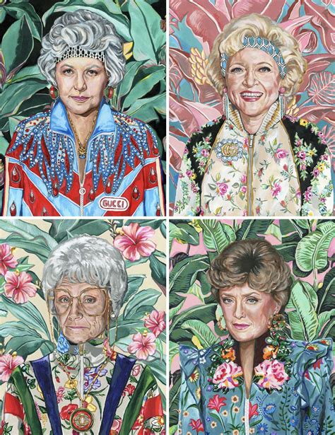 golden girls in gucci|portraits of golden girls.